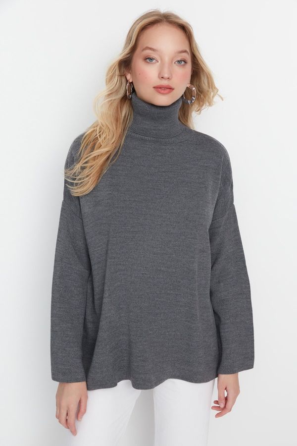 Trendyol Trendyol Gray Turtleneck Knitwear Sweater