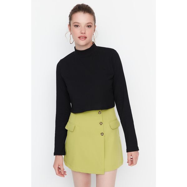 Trendyol Trendyol Green Buttoned Mini Skirt