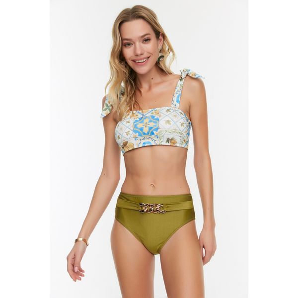 Trendyol Trendyol Green Chain Detailed Bikini Bottom