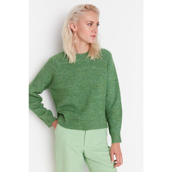 Trendyol Trendyol Green Crew Neck Knitwear Sweater