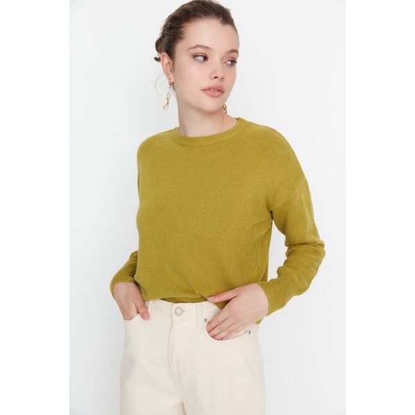 Trendyol Trendyol Green Crew Neck Knitwear Sweater