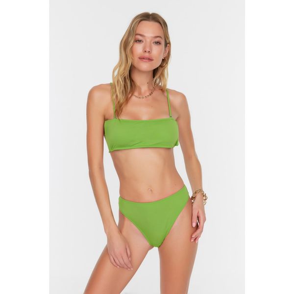 Trendyol Trendyol Green High Waist Bikini Bottom