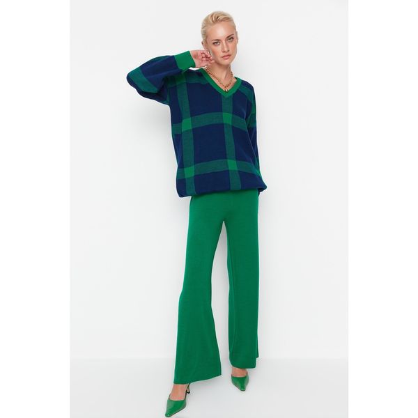 Trendyol Trendyol Green Jacquard Knitwear Bottom-Top Set