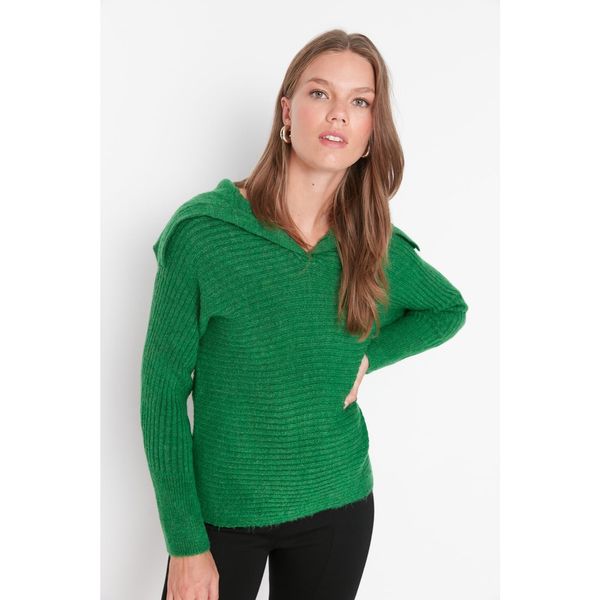 Trendyol Trendyol Green Knitted Detailed Knitwear Sweater