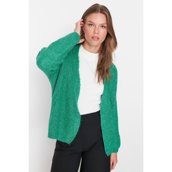 Trendyol Trendyol Green Oversize Knitwear Cardigan