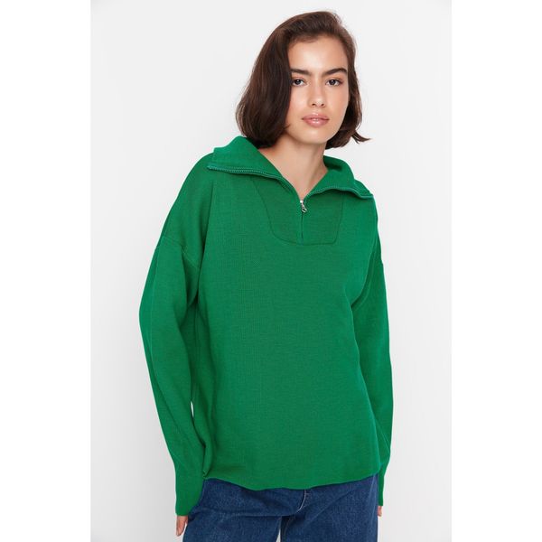 Trendyol Trendyol Green Oversize Knitwear Sweater