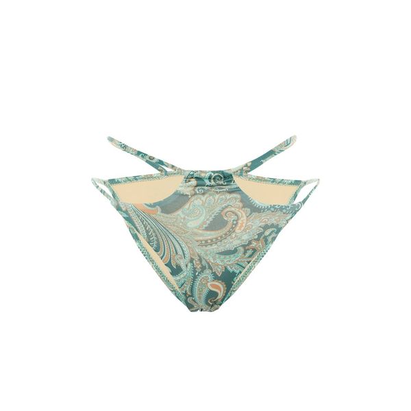 Trendyol Trendyol Green Paisley Patterned Bikini Bottoms