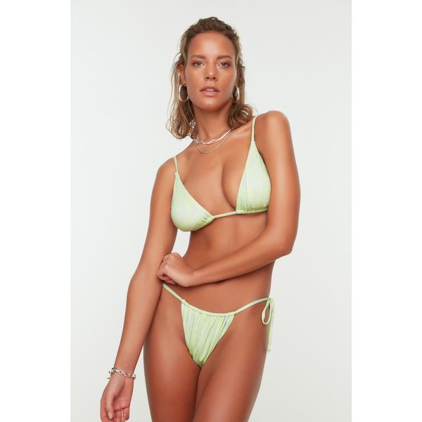 Trendyol Trendyol Green Print Detail Bikini Set