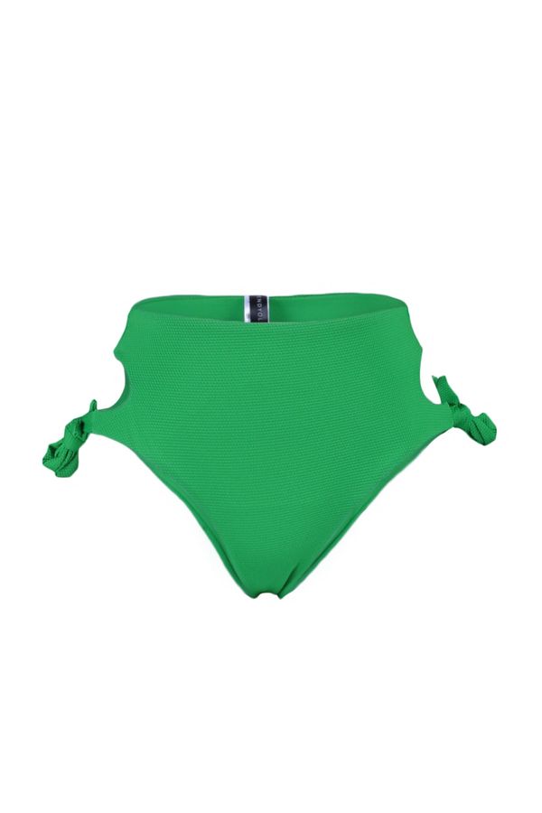Trendyol Trendyol Green Textured High Waist Bikini Bottom