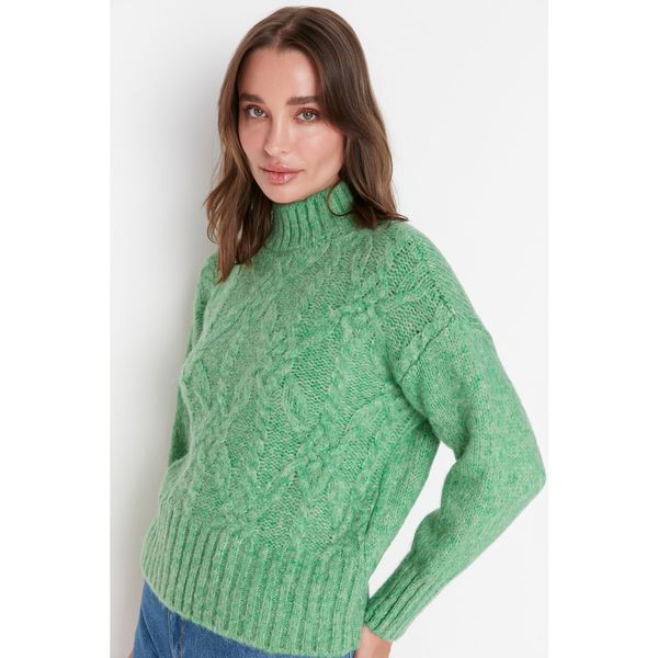 Trendyol Trendyol Green Turtleneck Knitwear Sweater