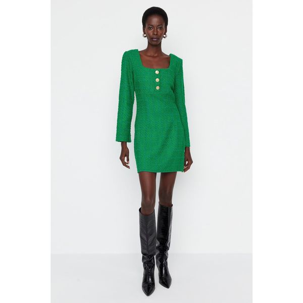 Trendyol Trendyol Green Tweed Dress