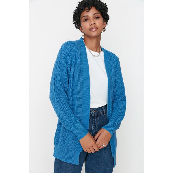 Trendyol Trendyol Indigo Knitted Detailed Knitwear Cardigan