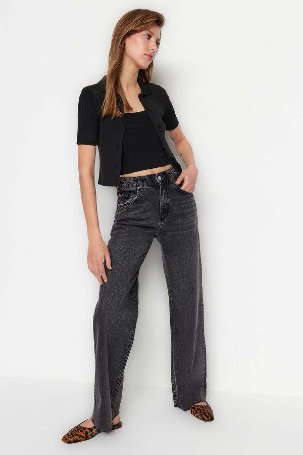 Trendyol Trendyol Jeans - Black - Wide leg