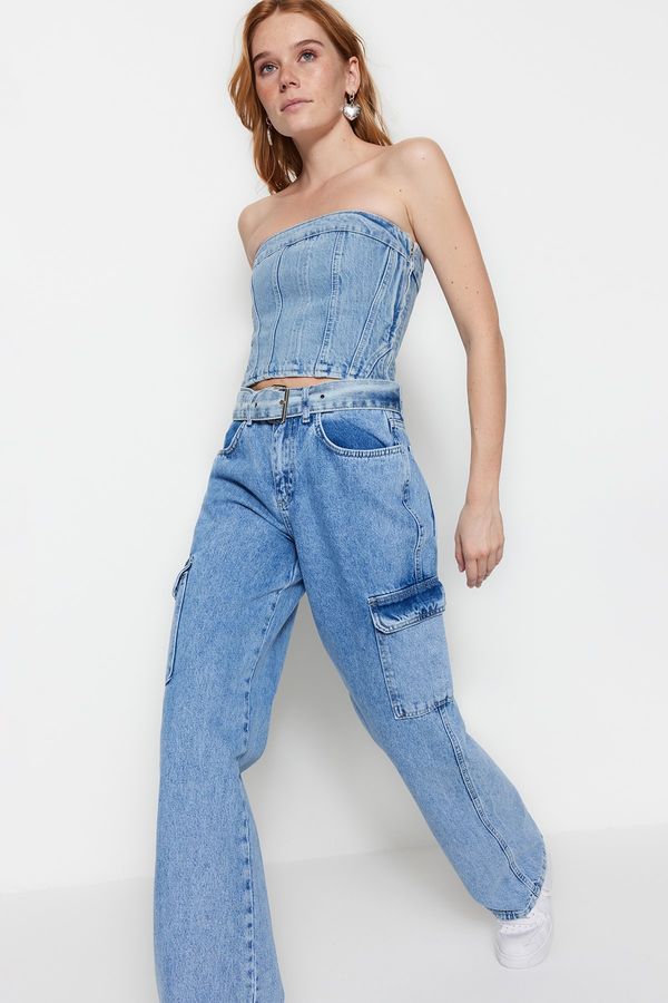 Trendyol Trendyol Jeans - Blue - Wide leg