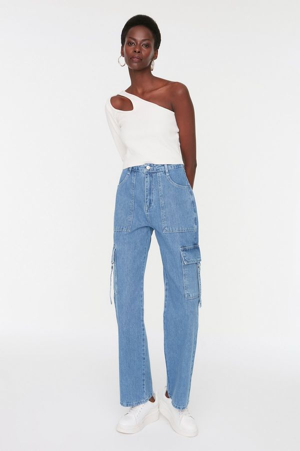 Trendyol Trendyol Jeans - Blue - Wide leg