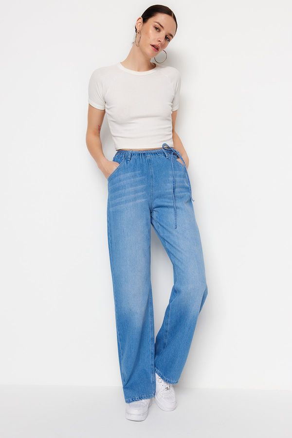 Trendyol Trendyol Jeans - Blue - Wide leg