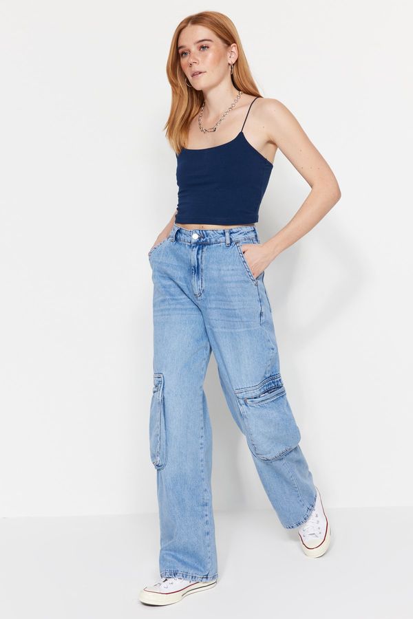 Trendyol Trendyol Jeans - Blue - Wide leg