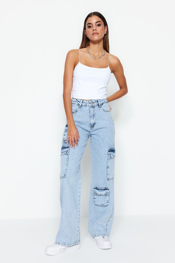 Trendyol Trendyol Jeans - Blue - Wide leg