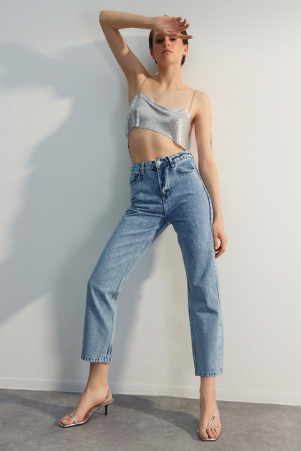 Trendyol Trendyol Jeans - Blue - Wide leg