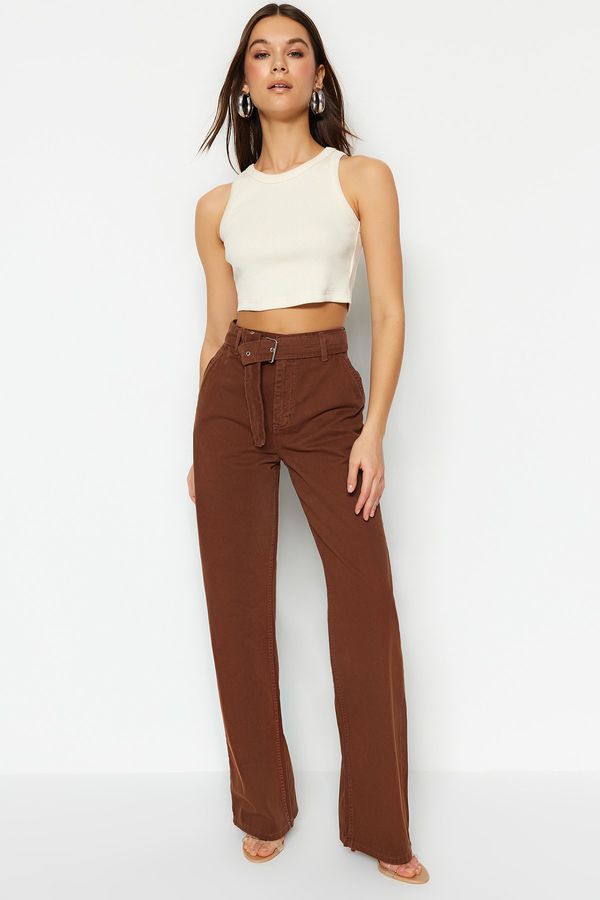 Trendyol Trendyol Jeans - Brown - Wide leg