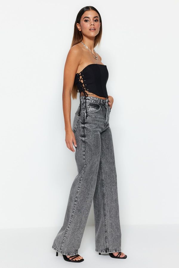 Trendyol Trendyol Jeans - Gray - Wide leg