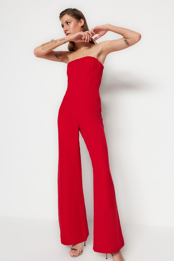 Trendyol Trendyol Jumpsuit - Red - Fitted