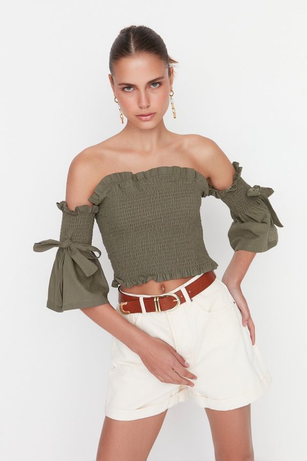 Trendyol Trendyol Khaki Gipe Blouse