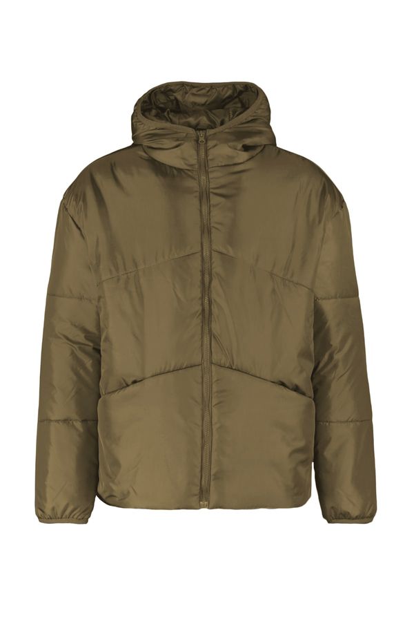 Trendyol Trendyol Khaki Men's Oversize Hooded Windproof Jacket