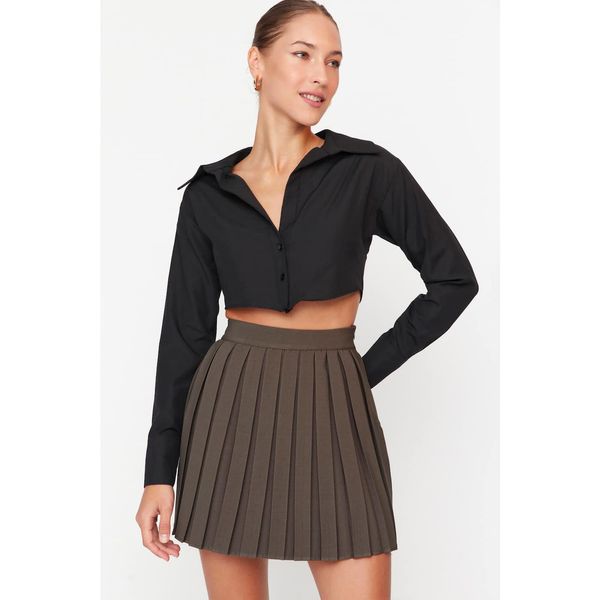 Trendyol Trendyol Khaki Pleated Skirt