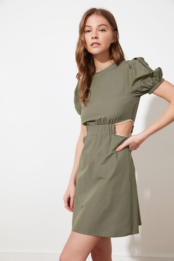 Trendyol Trendyol Khaki Talia Detail Dress