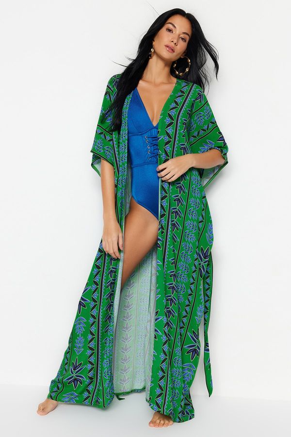 Trendyol Trendyol Kimono & Caftan - Green - Relaxed fit