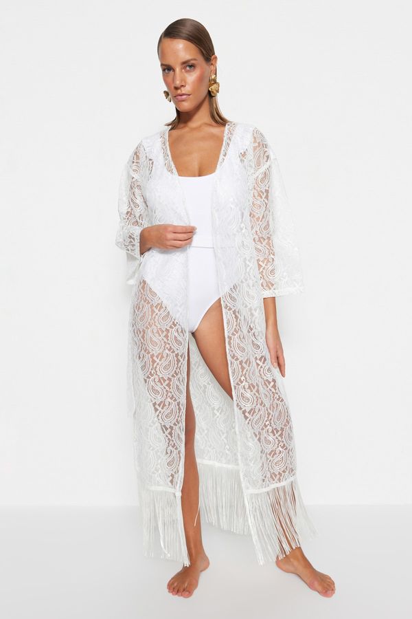 Trendyol Trendyol Kimono & Caftan - White - Regular fit