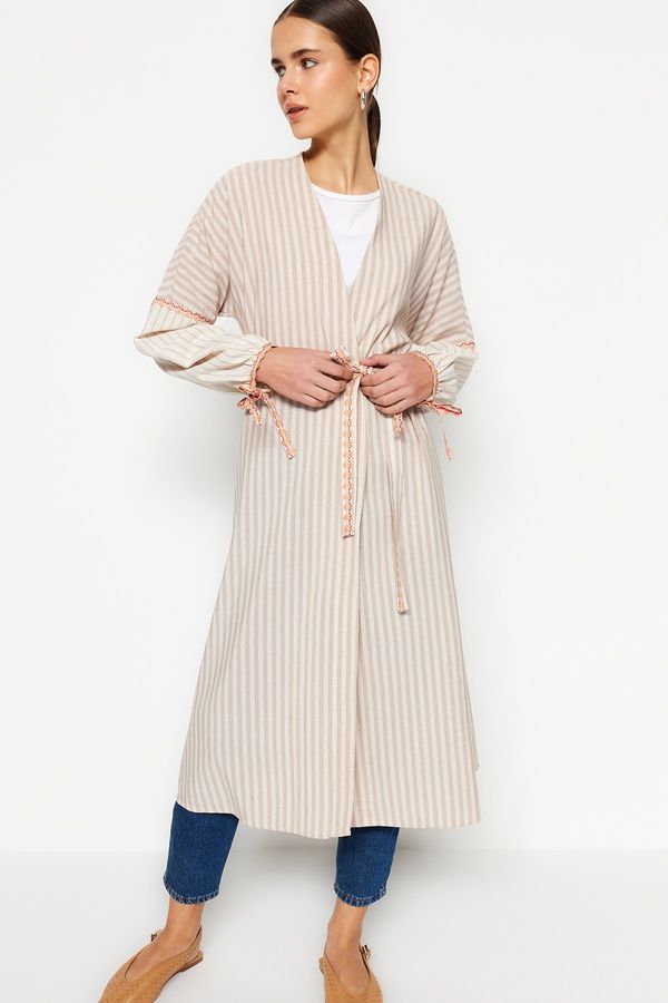 Trendyol Trendyol Kimono & Kaftan - Beige - Relaxed fit