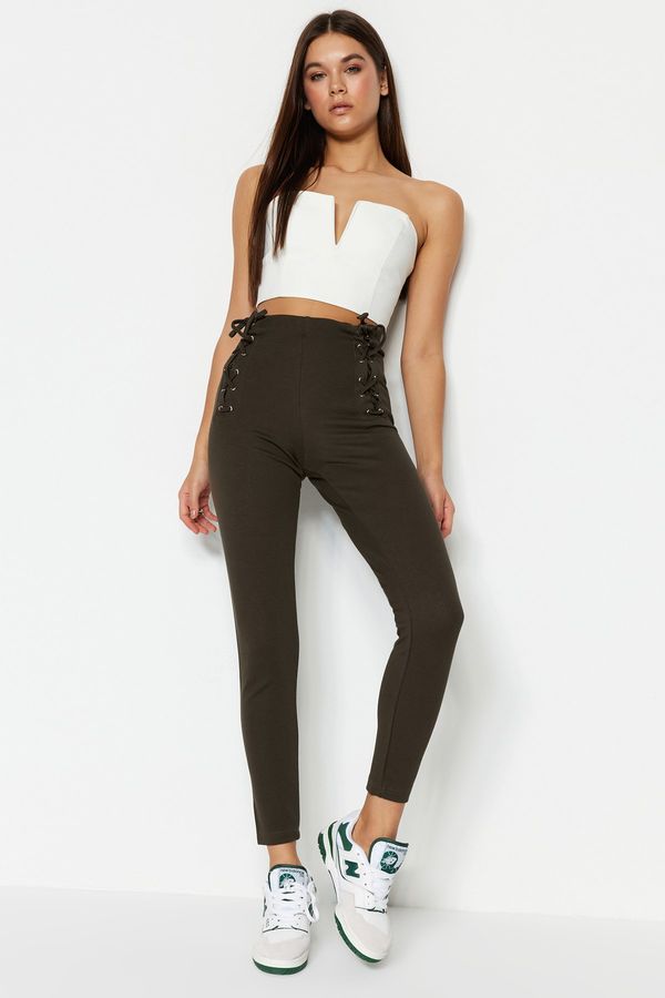 Trendyol Trendyol Leggings - Khaki - High Waist