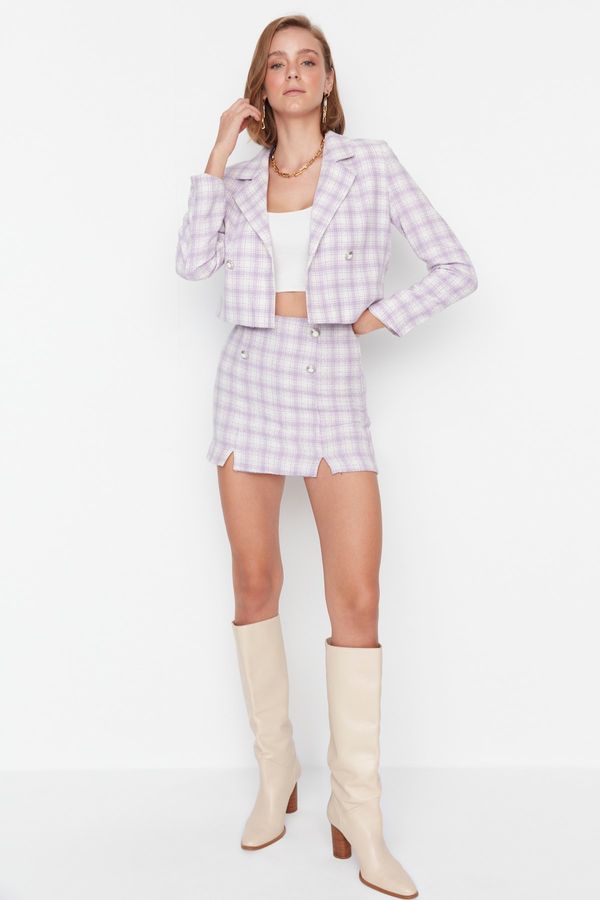 Trendyol Trendyol Lilac Button Shorts