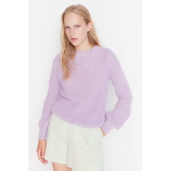Trendyol Trendyol Lilac High Collar Knitwear Sweater
