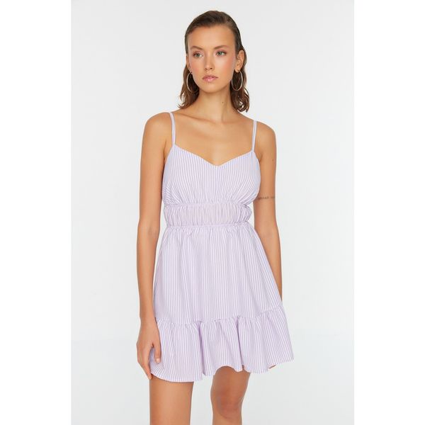 Trendyol Trendyol Lilac Petite Strap Flounce Dress