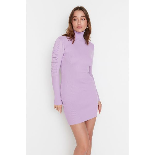 Trendyol Trendyol Lilac Turtleneck Knitwear Dress