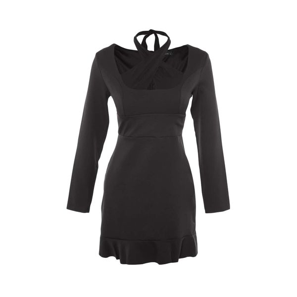 Trendyol Trendyol Limited Edition Black Cut Out Detailed Dress