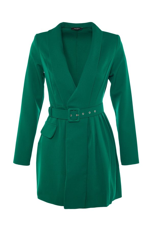 Trendyol Trendyol Limited Edition Green Belted Dress
