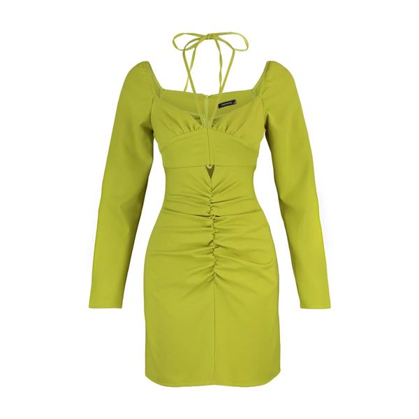 Trendyol Trendyol Limited Edition Green Pleated Dress