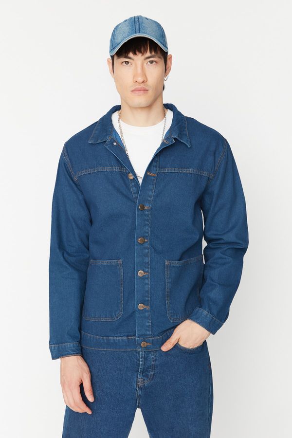 Trendyol Trendyol Men's Blue Regular Fit Denim Jacket