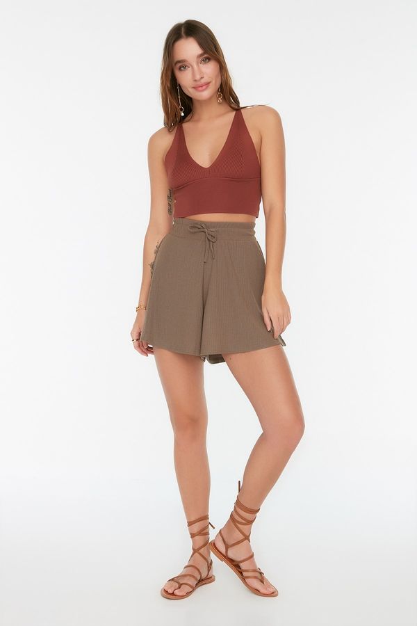 Trendyol Trendyol Mink Crepe Knitted Shorts & Bermuda