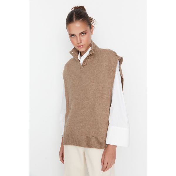 Trendyol Trendyol Mink Stand Knitwear Sweater