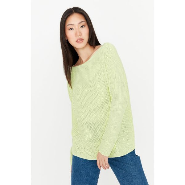 Trendyol Trendyol Mint Boat Neck Knitwear Sweater