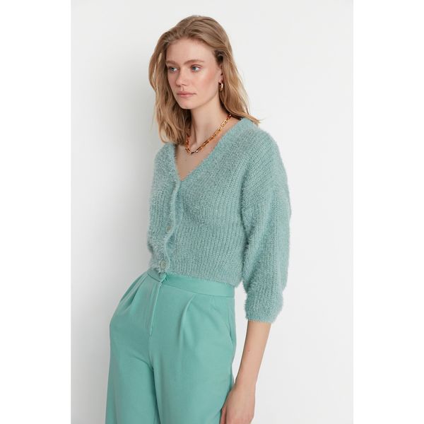 Trendyol Trendyol Mint Buttoned Knitwear Cardigan