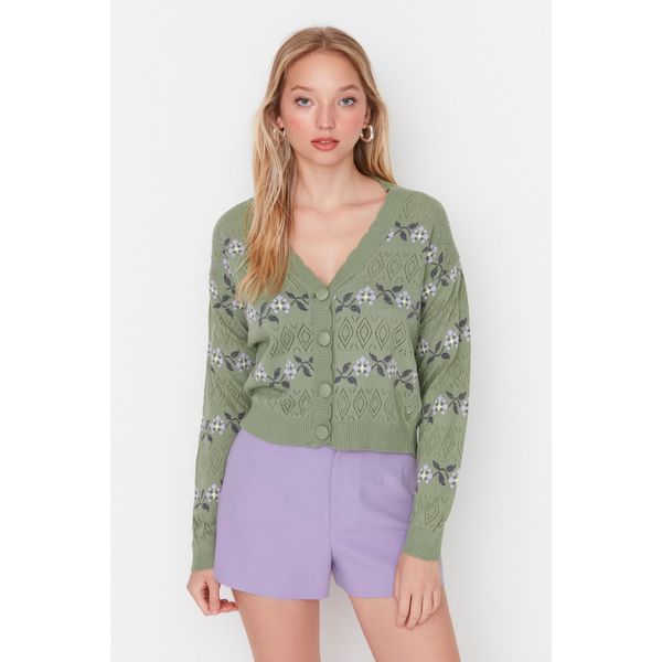 Trendyol Trendyol Mint Openwork Patterned Knitwear Sweater