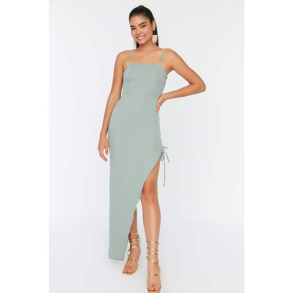 Trendyol Trendyol Mint Piping Detailed Evening Dress & Graduation Dress