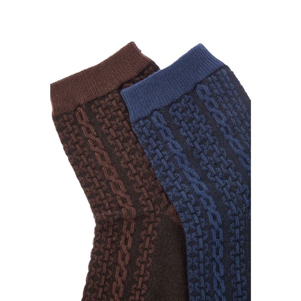 Trendyol Trendyol Multi Color Braided 2-Pack Knitted Socks