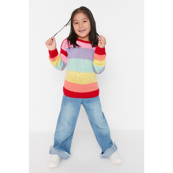 Trendyol Trendyol Multi Colored Girls Knitwear Sweater